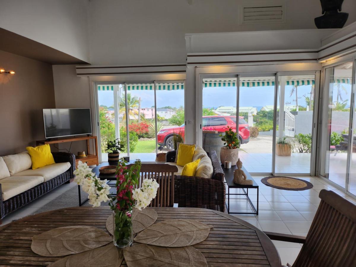 Villa 6-10 Pers, Vue Mer, Piscine Privee, Plage A Pieds Le Gosier  Buitenkant foto