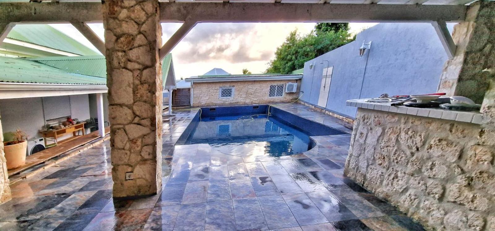 Villa 6-10 Pers, Vue Mer, Piscine Privee, Plage A Pieds Le Gosier  Buitenkant foto