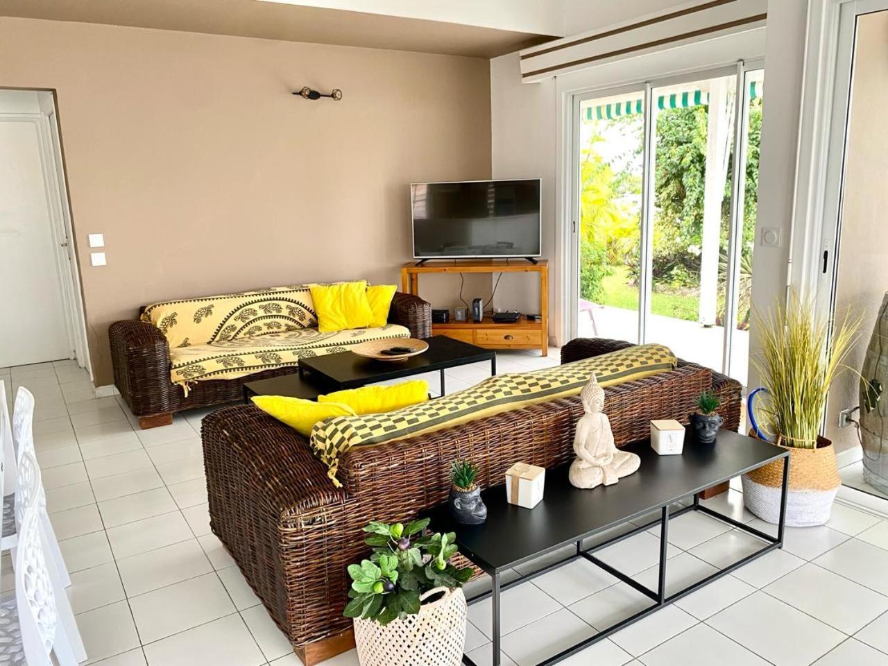 Villa 6-10 Pers, Vue Mer, Piscine Privee, Plage A Pieds Le Gosier  Buitenkant foto