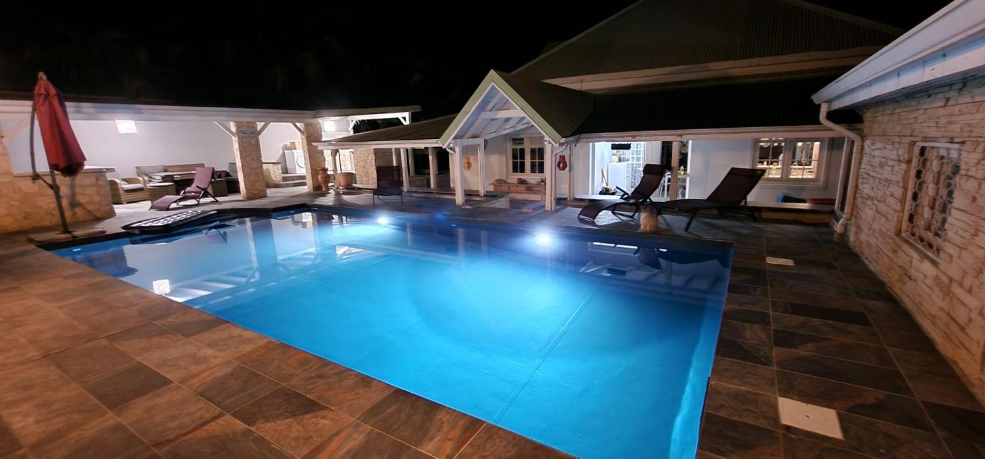 Villa 6-10 Pers, Vue Mer, Piscine Privee, Plage A Pieds Le Gosier  Buitenkant foto