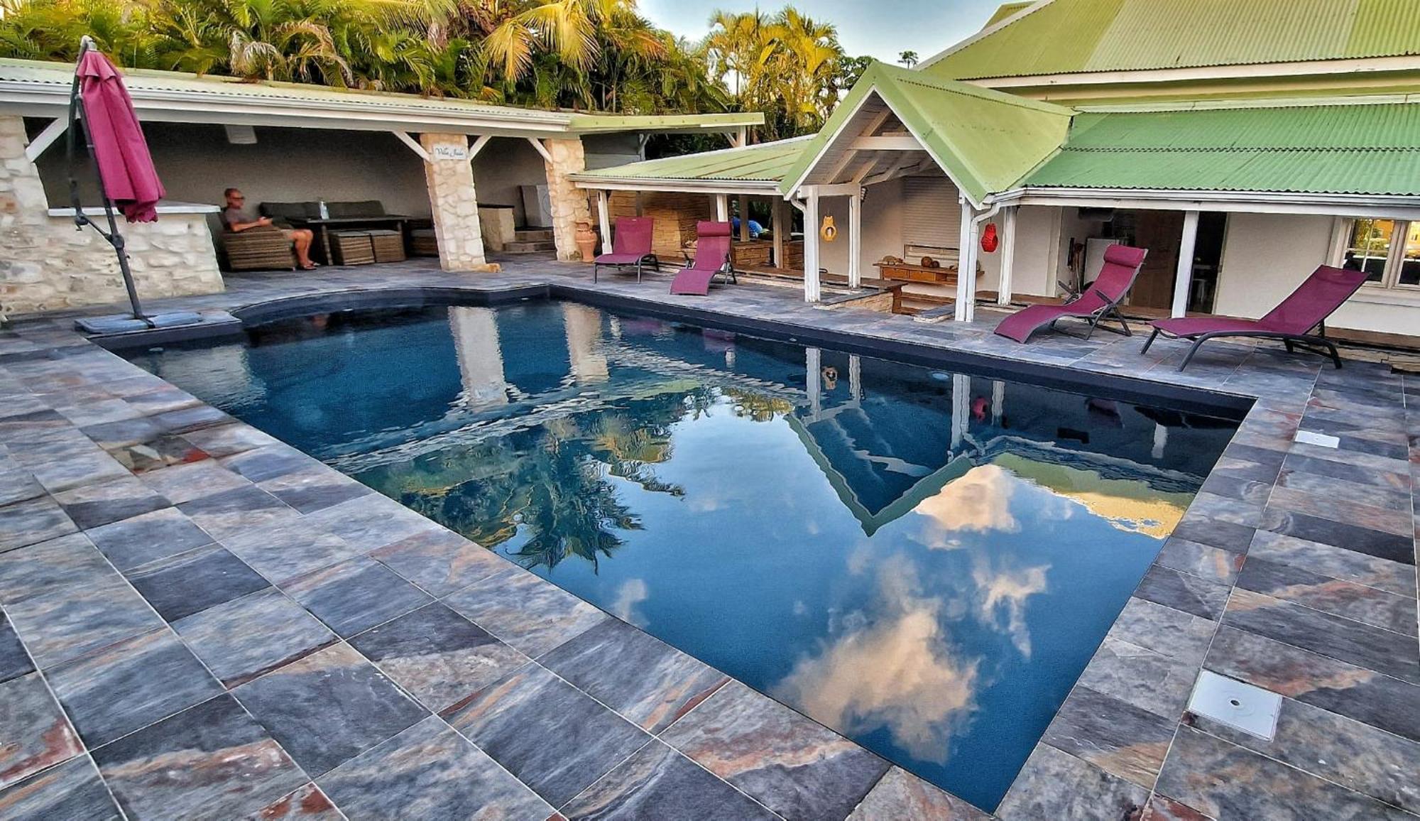 Villa 6-10 Pers, Vue Mer, Piscine Privee, Plage A Pieds Le Gosier  Buitenkant foto