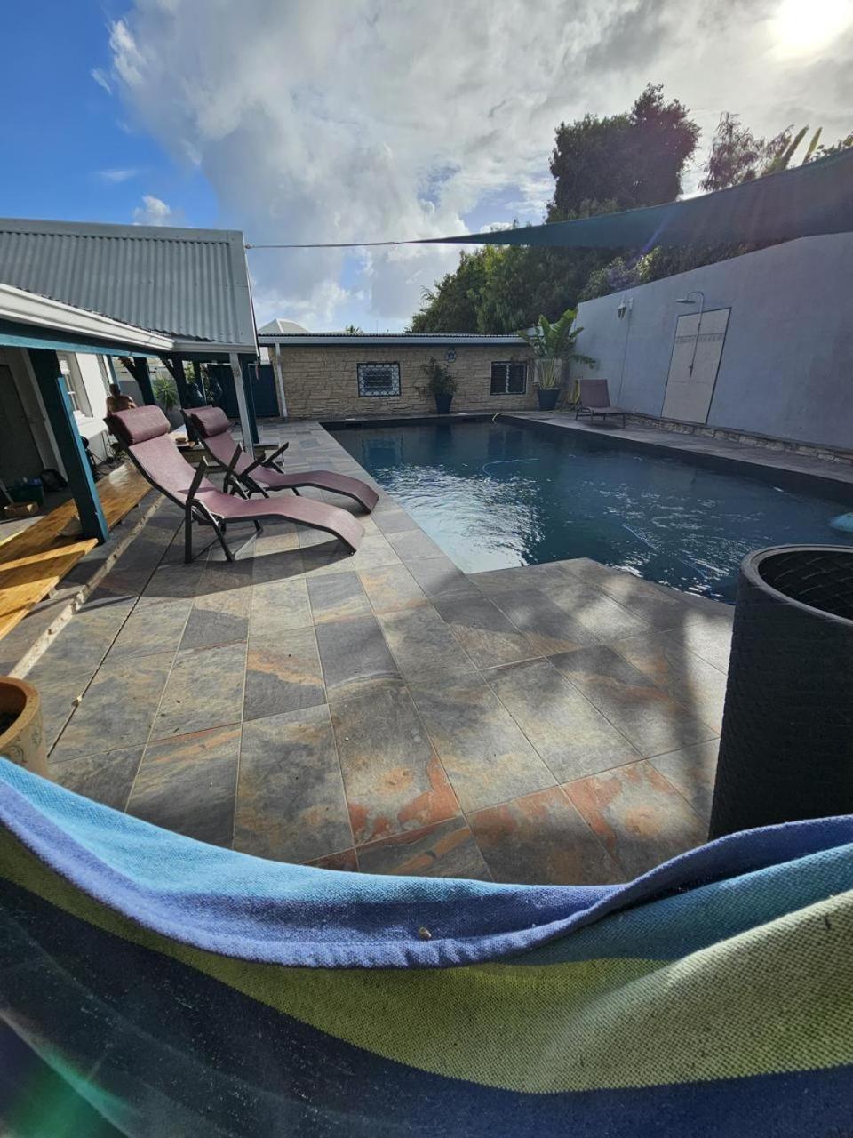 Villa 6-10 Pers, Vue Mer, Piscine Privee, Plage A Pieds Le Gosier  Buitenkant foto